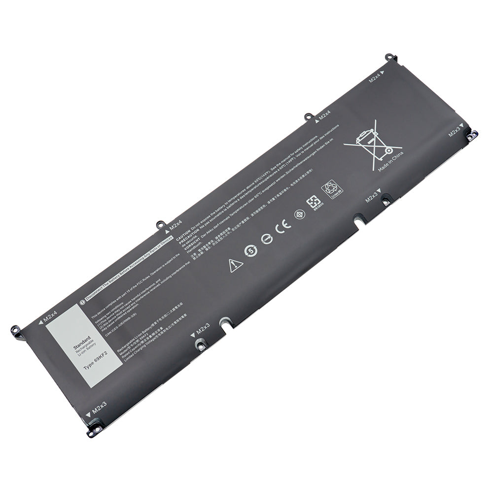 Dell P91F P45E P87F P100F P91F001 P45E001 P45E002 P87F002 P87F003 P100F001 Series Laptop Battery 69KF2 70N2F M59JH 8FCTC [11.4V] Compatible Battery