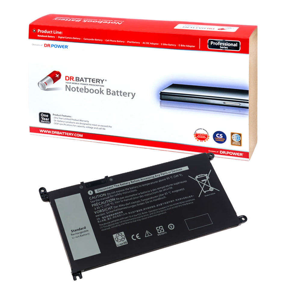 Dell Inspiron 15 3501 Vostro 15 5590 Vostro 14 5490 YRDD6 1VX1H 01VX1H [11.4V] Battery Replacement