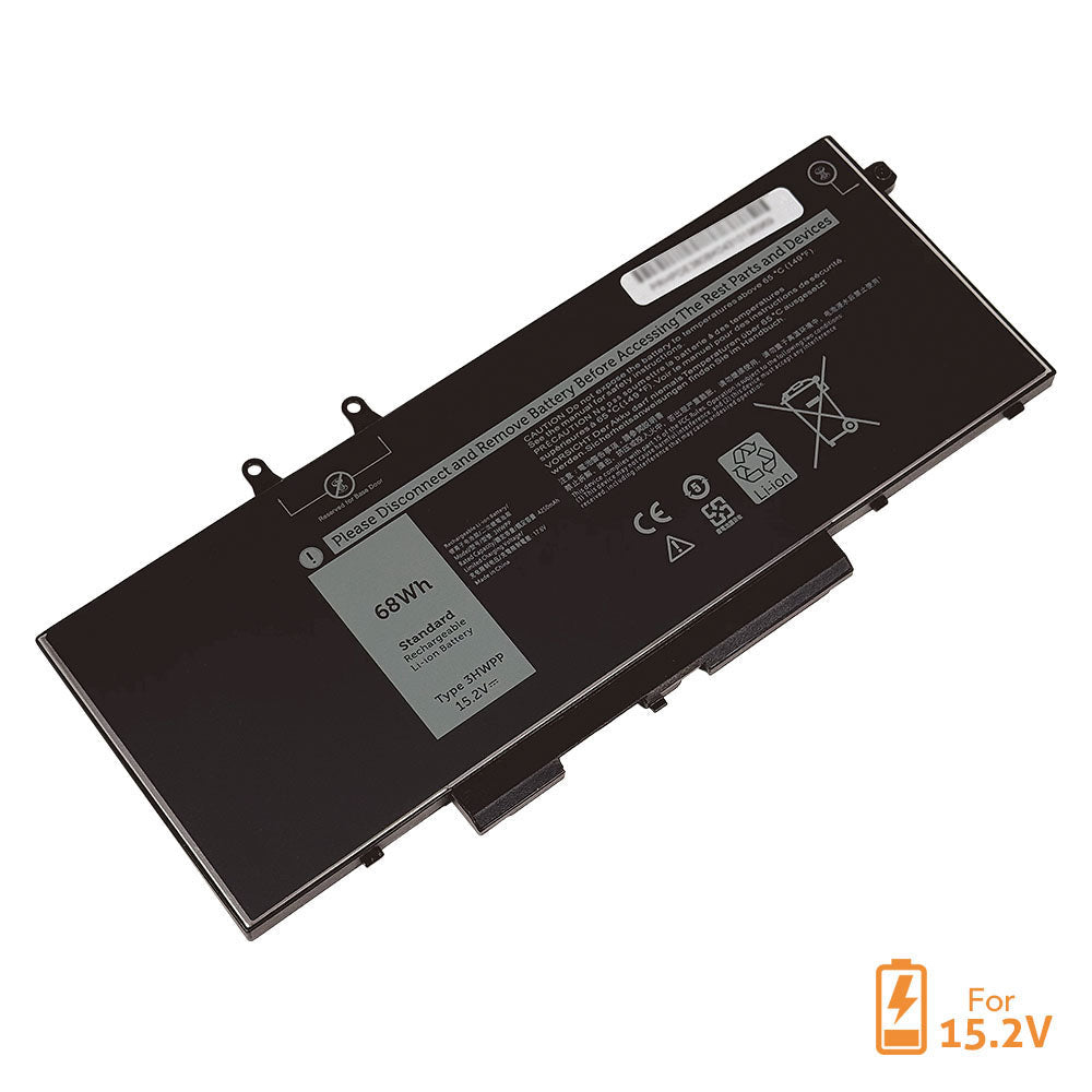 Dell Latitude 15 5510 E5510 Series Laptop Battery 3HWPP 3PCVM 1VY7F JG75F 10X1J [15.2V] Compatible Battery