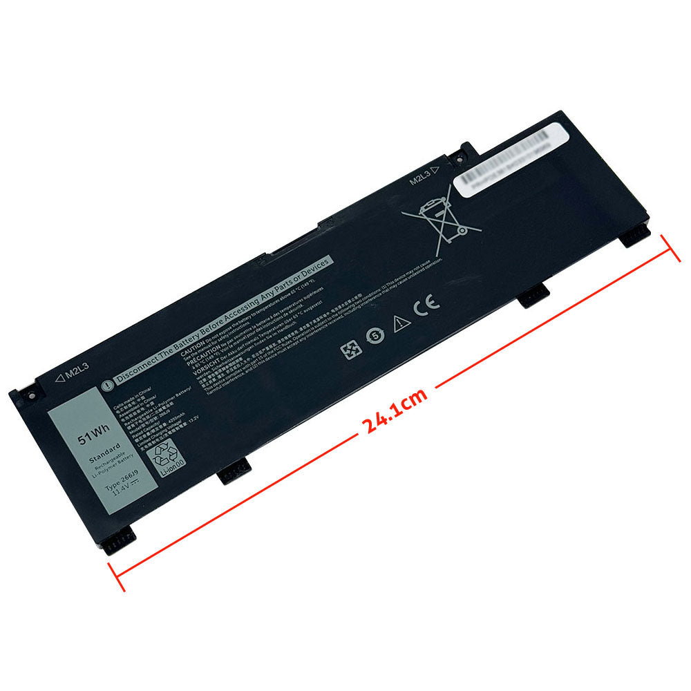 Dell P89F P89F001 P89F002 P89F003 P89F004 Series Laptop Battery 266J9 M4GWP 0415CG C9VNH 0PN1VN [11.4V] Compatible Battery