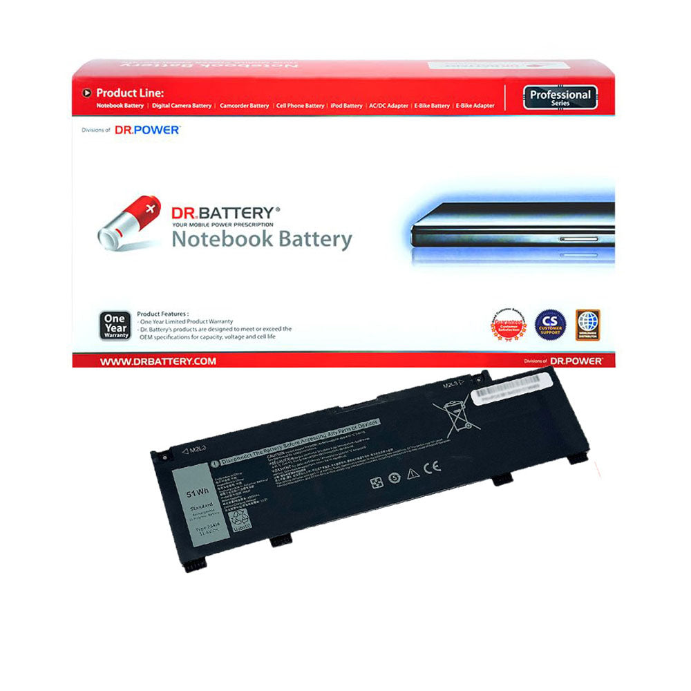 Dell Inspiron 5490 5491 5493 5498 5590 5591 5593 5598 Series Laptop Battery 266J9 M4GWP 0415CG C9VNH 0PN1VN [11.4V] Compatible Battery