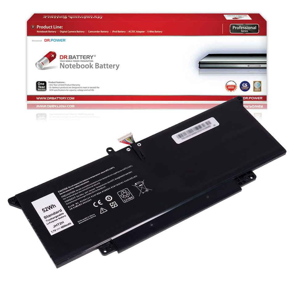 JHT2H Battery for Dell Latitude 7310 7410 Series 04V5X2 0HRGYV 0WY9MP [7.6V/7.7V] Compatible Battery