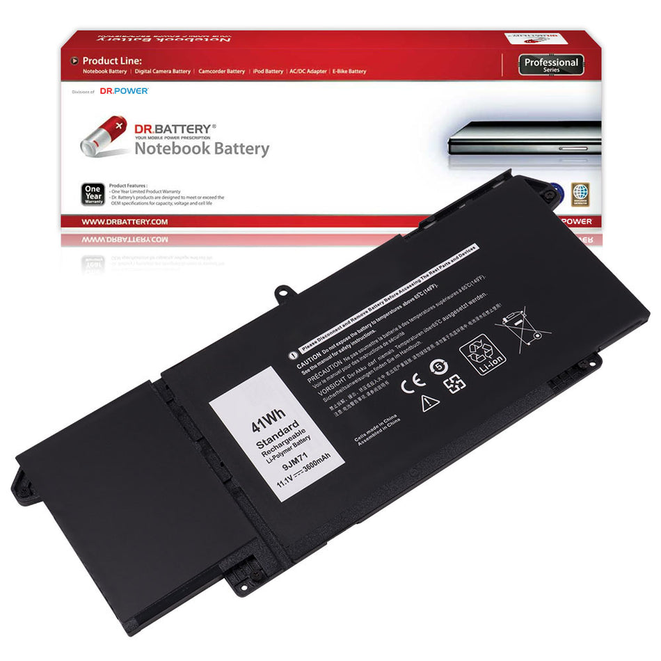 9JM71 Battery for Dell Latitude 13 5320 7320 14 7420 7520 Latitude 5320 2-in-1/7320 2-in-1/7420 2-in-1 P134G001 P135G001 P138G001 Series 7FMXV 4M1JN 1PP63 HDGJ8 MHR4G [11.1V/11.4V] Compatible Battery