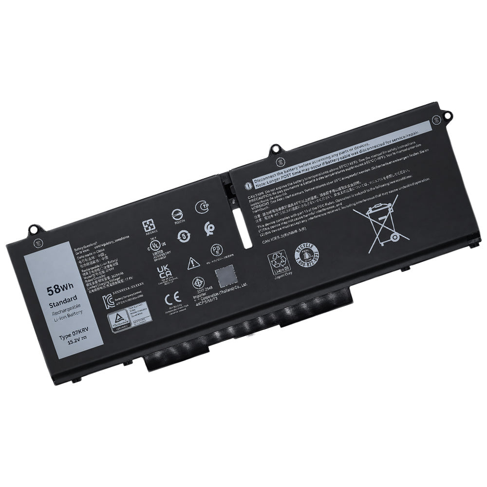 Front view of Y86WG battery for Dell Latitude 5330, 5430 and Precision 3570