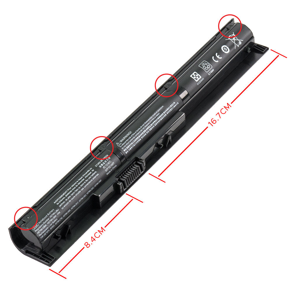 756745-001 756478-421 Battery for HP ProBook 440 445 450 455 G2 Envy 14-u000 15-k000 15-x000 17-k000 Pavilion 14-v000 15-p000 17-f000 Series Laptop HSTNN-LB6I HSTNN-LB6J HSTNN-DB6I HSTNN-DB6K HSTNN-LB6K [14.8 V] Compatible Battery