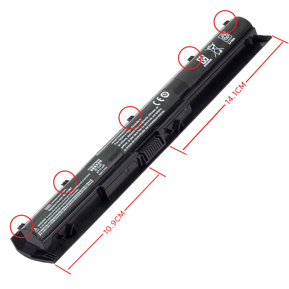 HP Pavilion 14 15 17 800010-421 800049-001 KI04 HSTNN-LB6R TPN-Q158 TPN-159 TPN-Q160 TPN-Q161 TPN-Q162 HSTNN-DB6T HSTNN-LB6S [14.8 V] Compatible Battery