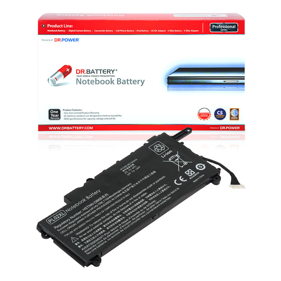 751681-421 Battery for HP Pavilion 11-N Series HP Pavilion x360 11-N Series Laptop PL02XL 751875-001 HSTNN-LB6B 7177376-001 751681-231 751875-005 [7.6V] Compatible Battery