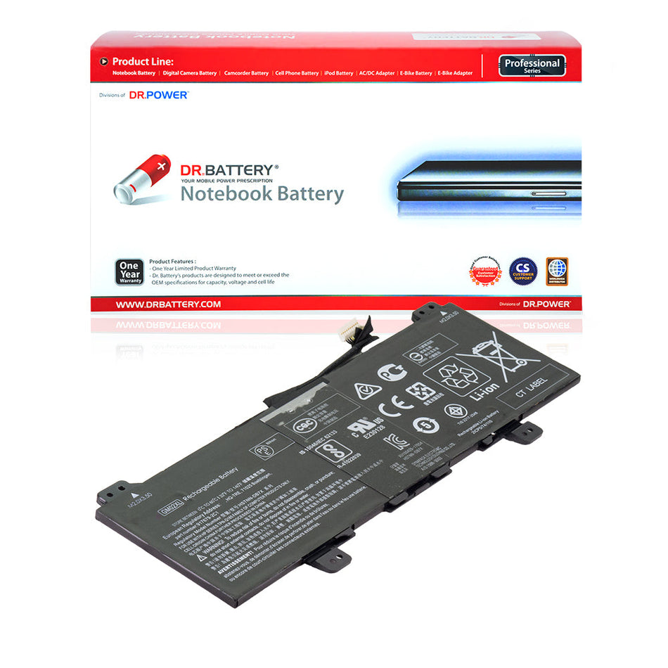 HP Chromebook 11 G6 EE 3NU58UT 4QX75EA 3VJ57EA 3TU31PA 3NU57UT Series Laptop Battery GM02XL 917725-855 HSTNN-DB7X 917679-271 917679-2C1 917679-541 917679-241 [7.7V] Compatible Battery