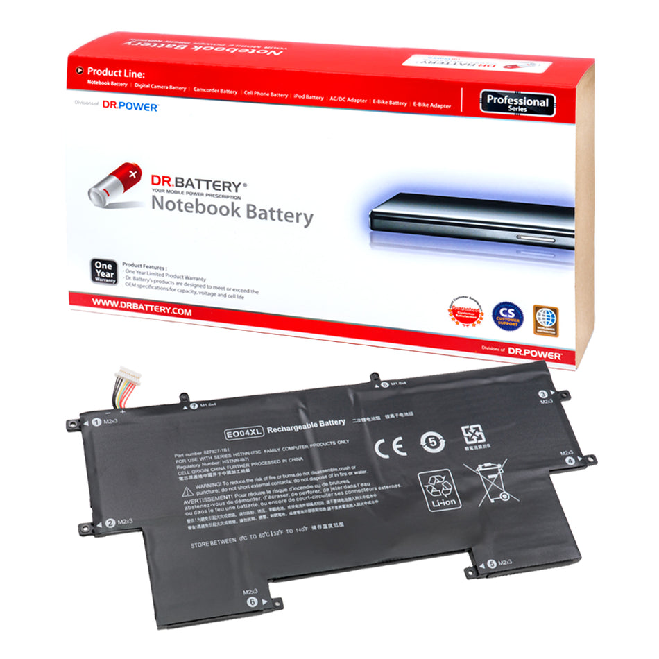 HP EO04XL 828226-005 Battery for HP EliteBook Folio G1 Series E004XL HSTNN-173C HSTNN-I73C 827927-1B1 HSTNN-IB71 HSTNN-IB7I 827927-1C1 E0O4XL [7.7V] Compatible Battery