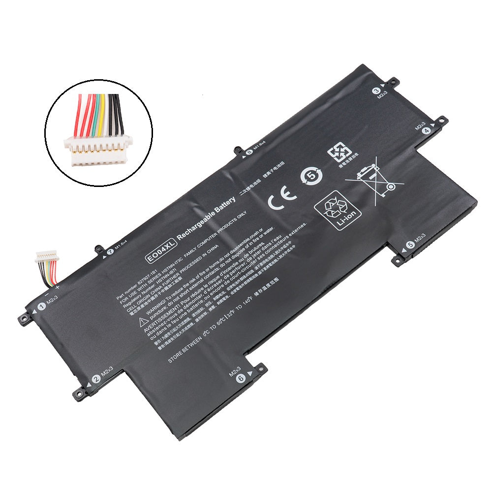 HP EliteBook Folio G1 P2C88AV 1EN92ES W8Q07AW P2C88AV W8Q05AW X2F46EA Series Laptop Battery EO04XL 828226-005 HSTNN-I73C 827927-1C1 HSTNN-IB71 [7.7V] Compatible Battery