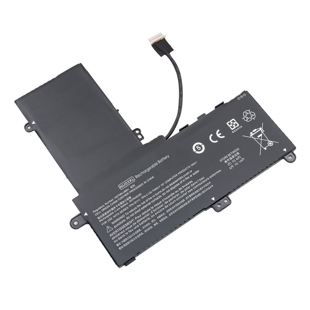 HP Pavilion X360 11-u018ca 11-AB000 11-U000 11-U100 Series Laptop Battery NU03XL 844201-855 TPN-C128 844201-850 HSTNN-UB6V [11.55V] Compatible Battery