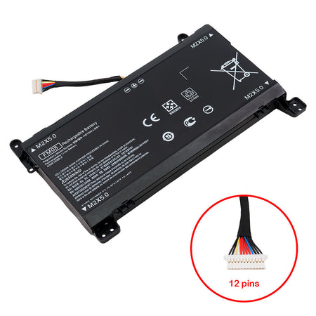 922976-855 Battery for HP Omen 17-AN000 17-AN100 17T-AN000 17T-AN100 Series Laptop FM08 922977-855 922753-421  TPN-Q195 HSTNN-LB8B [5700mAh / 83.22Wh] (12 Pins) - Compatible Battery