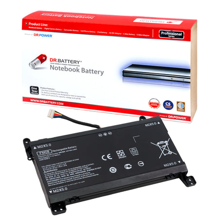 HP Omen 17-AN120nr 17-AN188nr 17-AN041ur 17-AN011ur 17-AN008ca 17-AN063ur 17-AN130nf 17-AN016nc 17-AN000 17-AN100 17T-AN000 17T-AN100 Series Laptop Battery 922977-855 FM08 922976-855 922753-421  TPN-Q195 HSTNN-LB8B [5700mAh / 83.22Wh] (12 Pins) - Compatible Battery