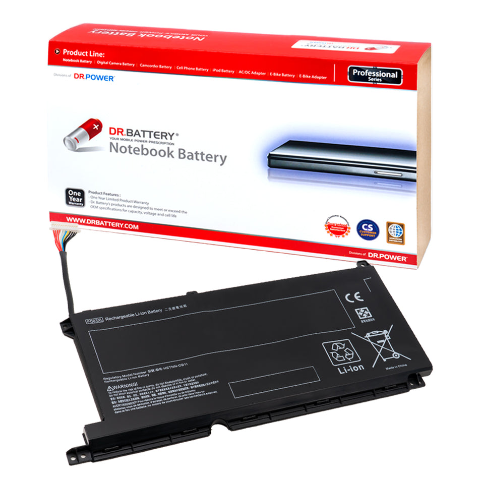 HP PG03XL L48430-2C1 Battery for HP Pavilion Gaming 15 HP Pavilion Gaming 16 Series 3ICP6/60/72 HSTNN-DB9G HSTNN-OB1 L48430-AC1 L48430-AC2 L48485-005 L48495-005 PG03052XL [11.55V] Compatible Battery