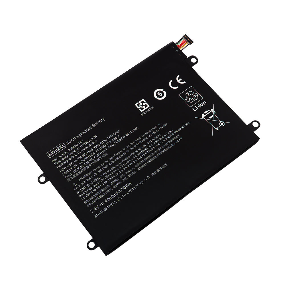 HP X2 210 G2 Series Laptop Battery SW02XL 859517-855 859470-1B1 HSTNN-IB7N HSTNN-LB7N SW02032XL TPN-Q180 TPN-Q181 [7.4V/7.7V] Compatible Battery