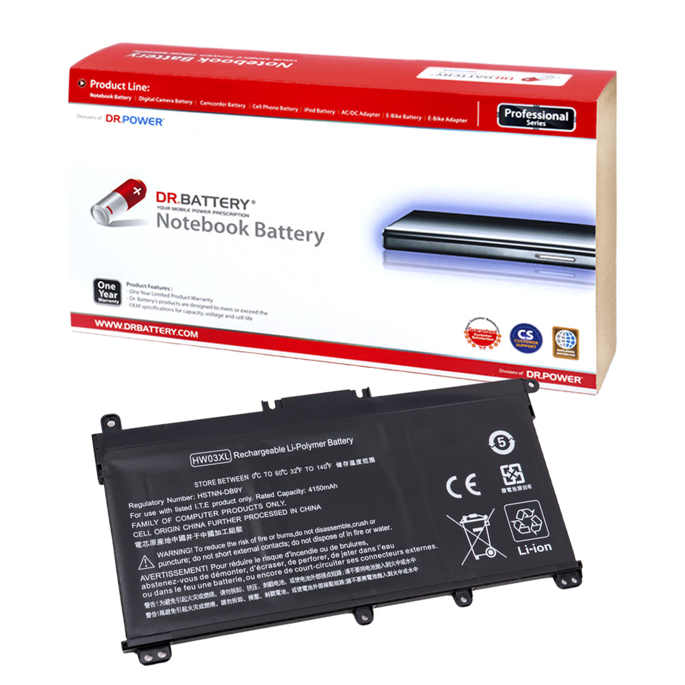 HP 17-CN0003dx 17-CN2047nr 17-CN1063cl 17-CN0097nr 17-CN3165cl 17-CN2063cl 17-CN0000 17-CN1000 17-CN2000 17-CN3000 Series Laptop Battery HW03XL L97300-005 HW03041XL L96887-421 HSTNN-IB90 [11.34V/11.4V] Compatible Battery