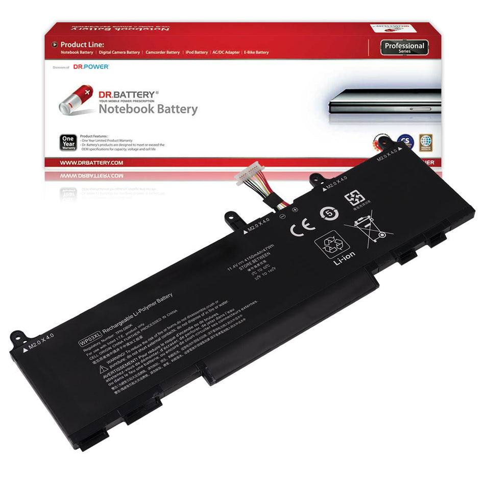 HP EliteBook 840 G9 G10 series EliteBook 860 G9 G10 EliteBook 835 G9 G10 series EliteBook 830 G9 G10 series EliteBook 845 G9 G10 series EliteBook 865 G9 G10 Series Laptop Battery WP03XL M73466-005 L78555-005 HSTNN-OB2J [11.4V/11.58V] Compatible Battery