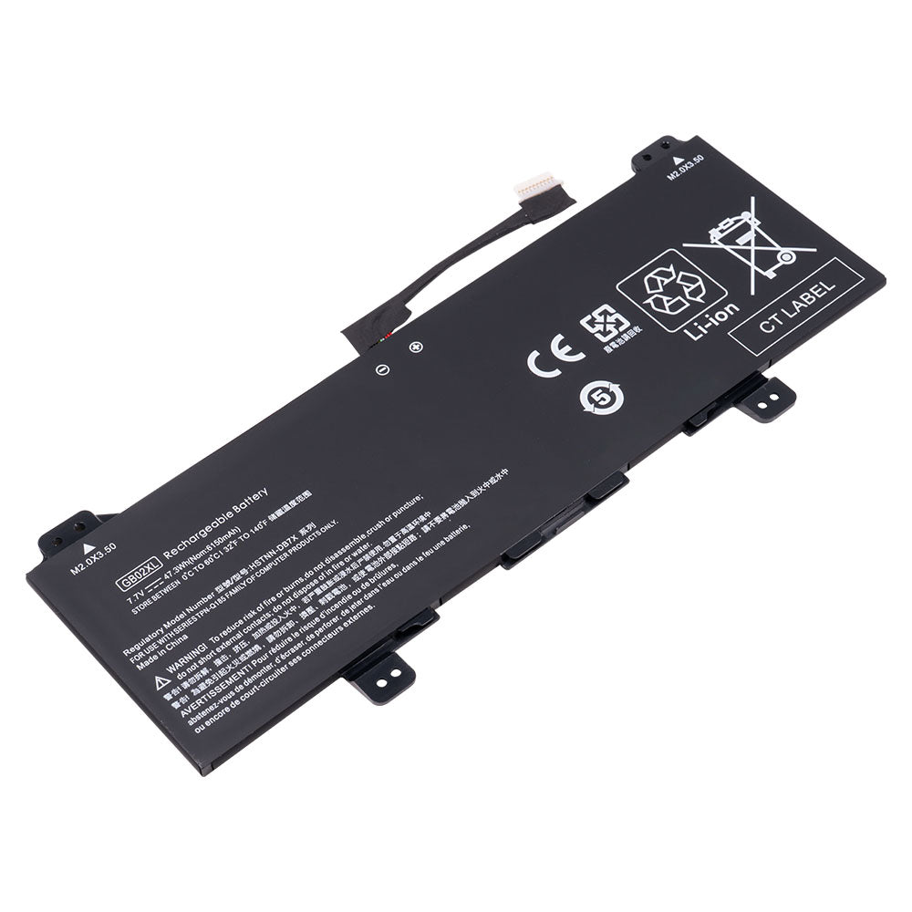 HP Chromebook 14-DB0043wm 14-DB0020nr 14-DB0050nr 14-CA 14-DB Series Laptop Battery GB02XL L42583-005 L42550-541 HSTNN-UB7M 917725-855 HSTNN-DB7X L42550-271 HSTNN-IB8W [7.7V] Compatible Battery