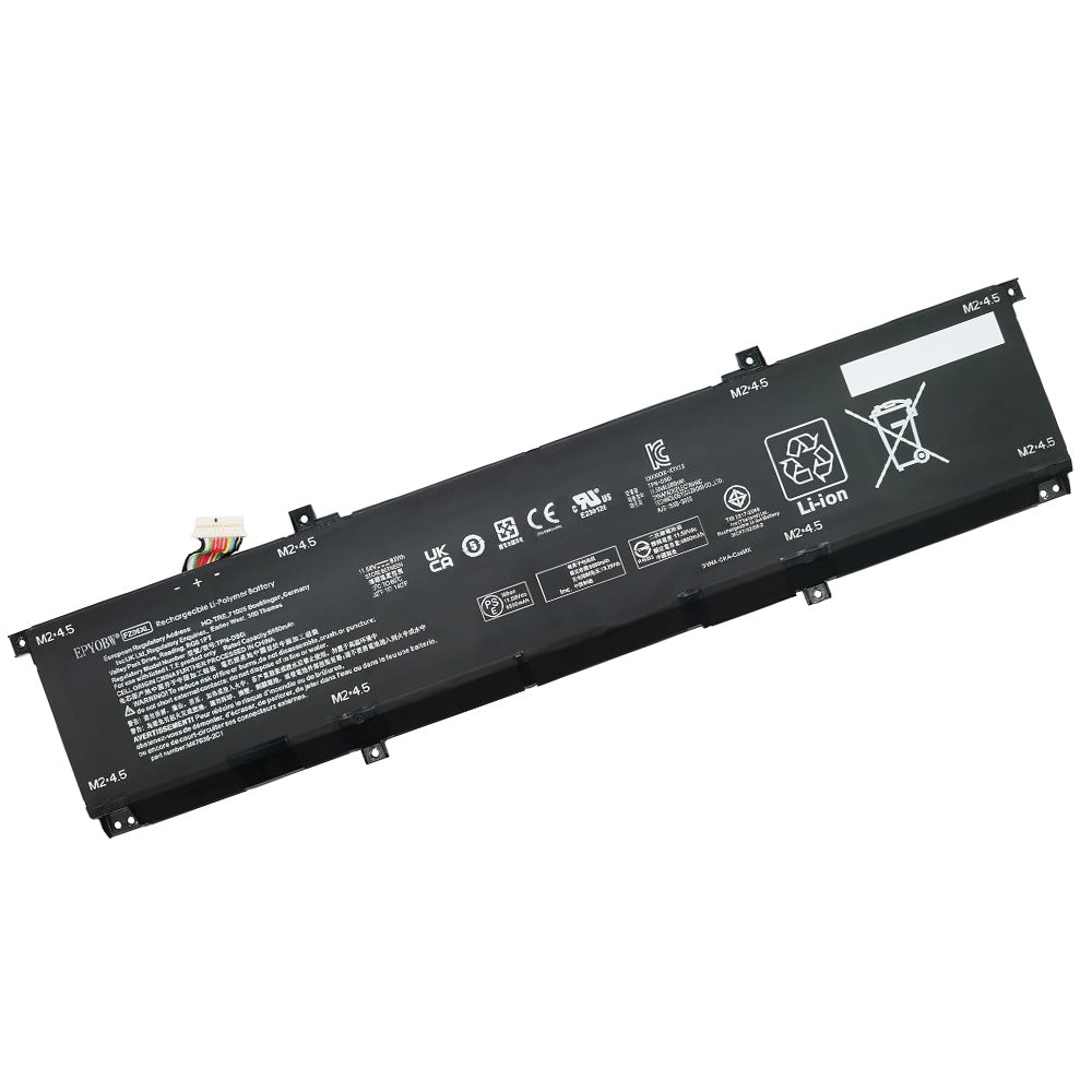 Front view of FZ06XL battery for HP Spectre x360 16-F0005na and 16-F0021tx