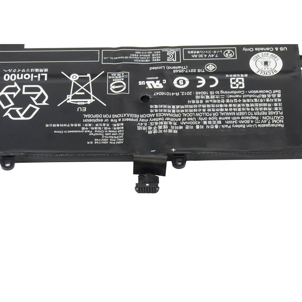 45N1751 45N1750 Battery for Lenovo ThinkPad Yoga 11e Series Laptop 45N1749 45N1748 2ICP6/50/702 [7.4V] Compatible Battery