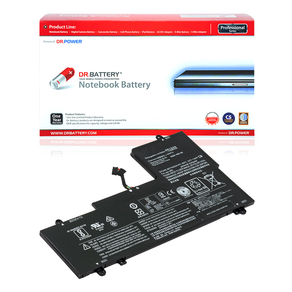 Lenovo Yoga 710-14IKB 710-14ISK 80V4 80V4 Series Laptop Battery L15M4PC2 5B10K90778 L15L4PC2 5B10K90802 [7.64V] Compatible Battery