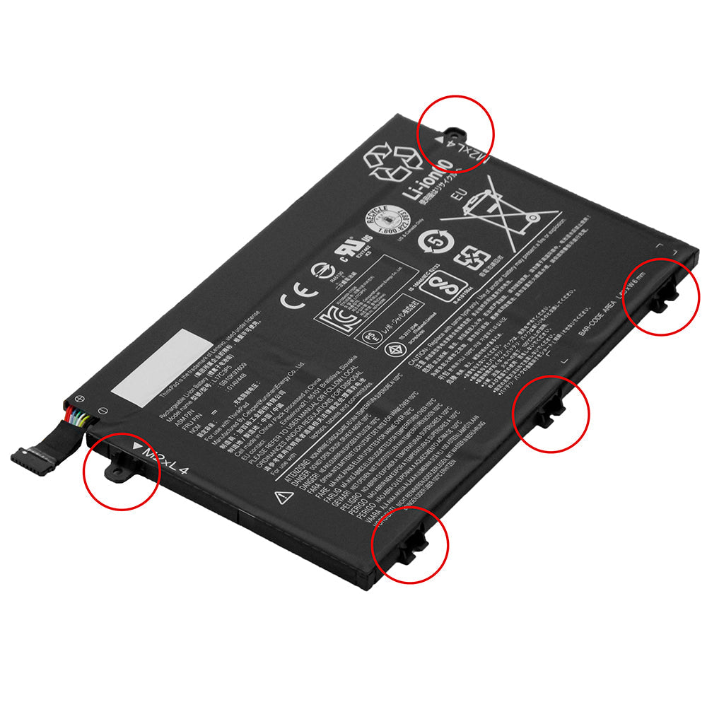 Lenovo 01AV447 01AV448 ThinkPad E480 E490 E485 E495 E580 E585 E590 E595 E590 E14 E15 Series L17L3P51 01AV445 SB10K97606 SB10K97608 L17C3P51 L17M3P52 [11.1V] Compatible Laptop Battery