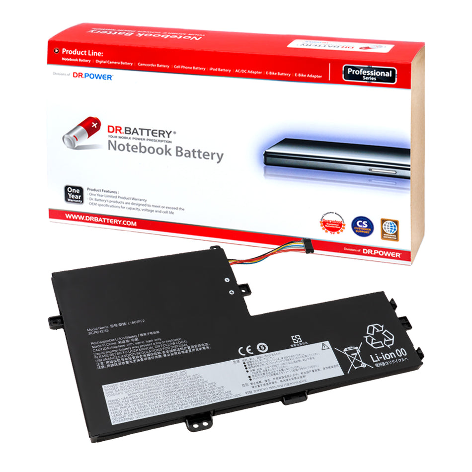 Lenovo L18L3PF3 L18L3PF2 L18C3PF7 Battery for Lenovo IdeaPad S340 S340-14API S340-14IIL/14IML S340-14IWL S340-15IWL S340-15API/15IIL S340-15IML C340 15IWL 15IIL Series L18M3PF6 L18M3PF7 [11.25V] Compatible Battery