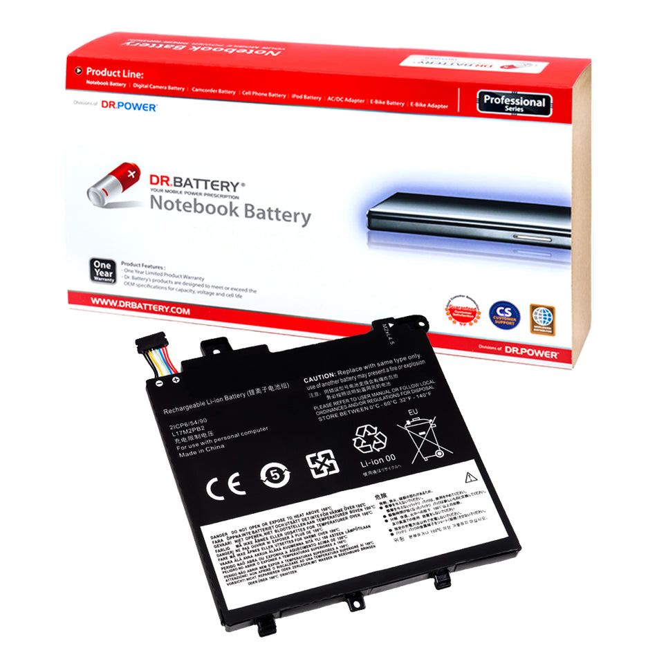 Lenovo L17M2PB2 L17C2PB2 Battery for Lenovo IdeaPad S145 15AST IdeaPad 330 15AST IdeaPad 520 15IKB IdeaPad 320 IdeaPad Slim 1-14AST-05 V145-15AST V15-ADA V15-IGL V15-IIL Series L17M2PB1 L17C2PB1 2ICP65590 [7.6V] Compatible Battery