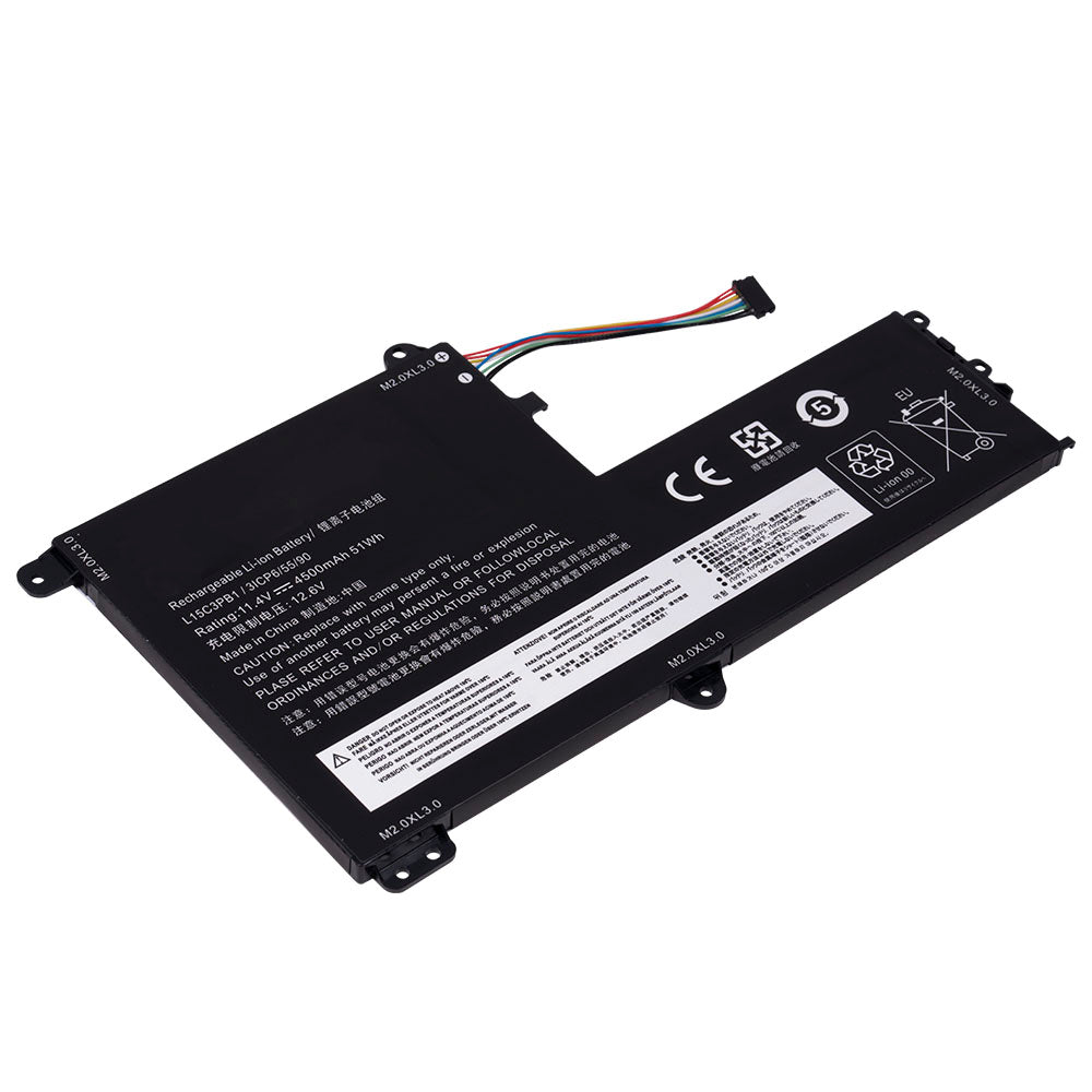 Lenovo L15C3PB1 Battery for Lenovo IdeaPad 330S-14AST 330S-14IKB 330S-15ARR 330S-15AST 330S-15IKB GTX1050 Series L15M3PB0 L15L3PB0 5B10Q39206 [11.4V] (Shape-B) Laptop Battery Replacement