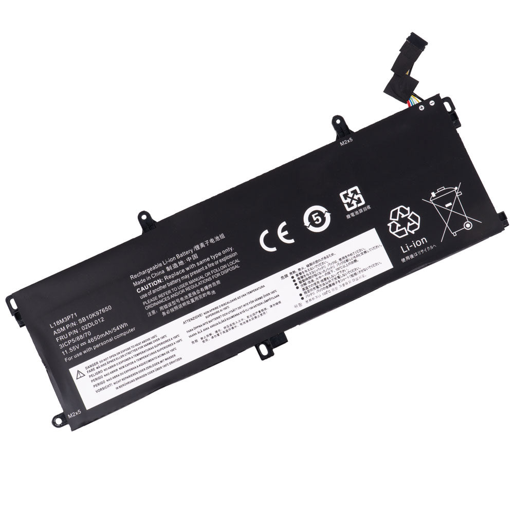 Lenovo L18M3P71 02DL012 L18L3P71 Battery for Lenovo ThinkPad T15 T590 P53S P15S Series 02DL011 L20D3P71 SB10K97649 SB10T83156 SB10T83157 SB10W51924 SB10W51930 SB10W51931 [11.52V/11.55V] Compatible Battery