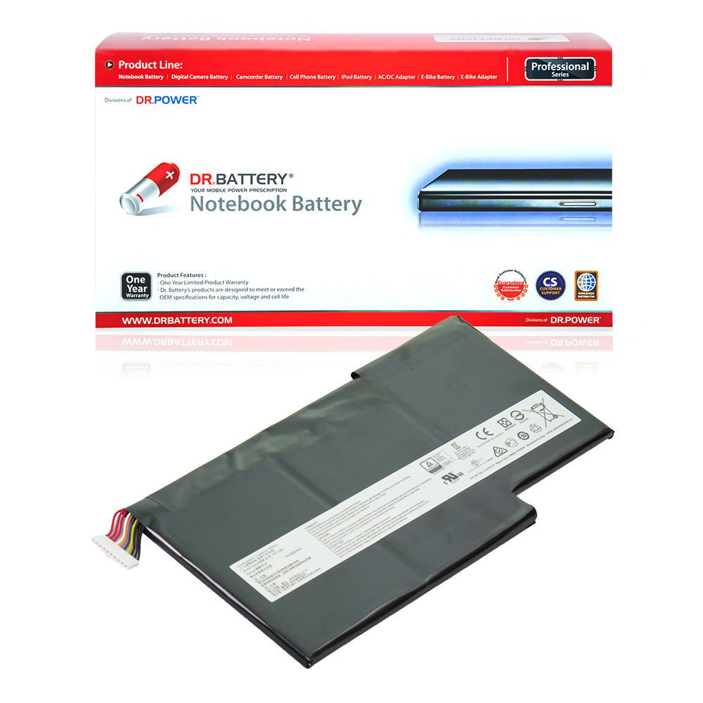 MSI WS63 WS63VR Stealth Pro Series Laptop Battery BTY-M6J BTYM6J [11.1V/11.4V] Compatible Battery