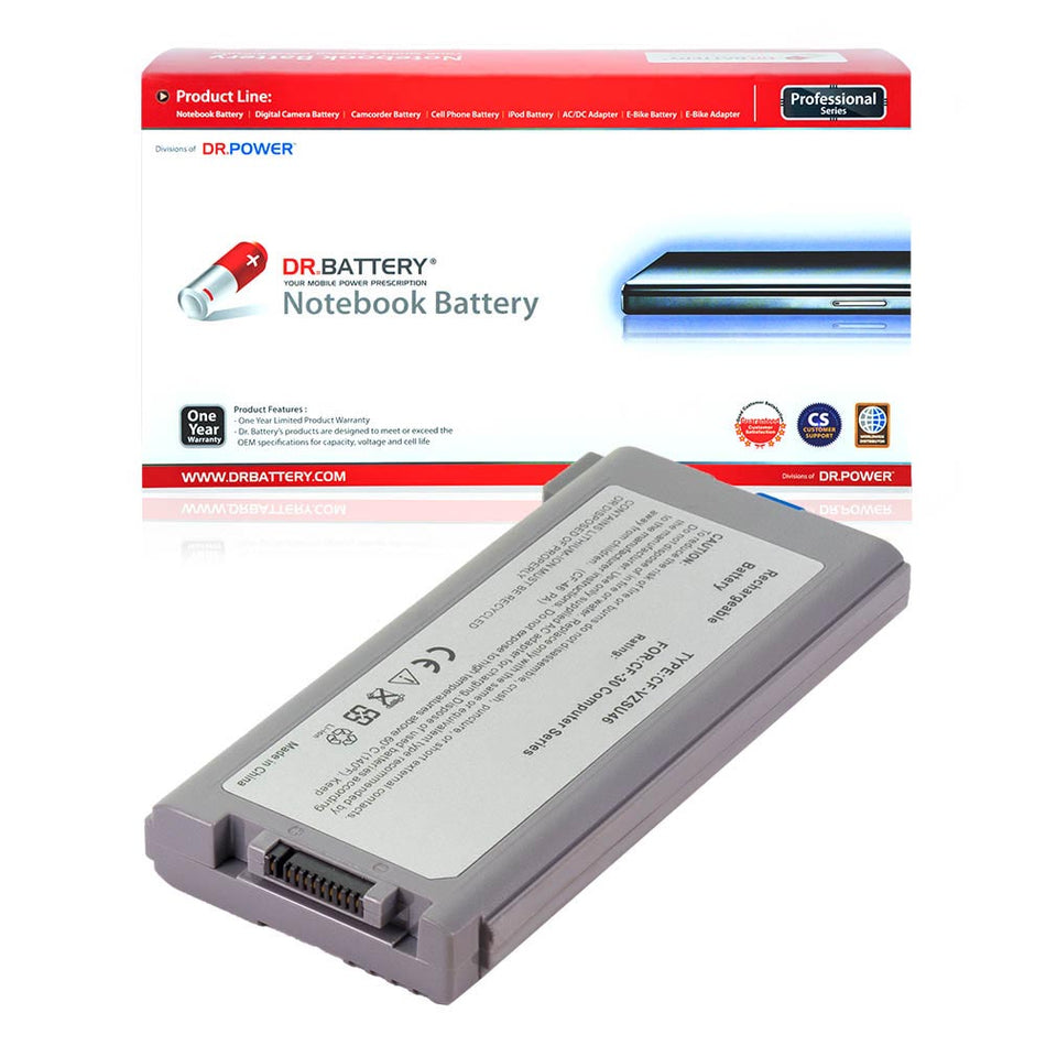 Panasonic ToughBook CF-53 Series Laptop Battery CF-VZSU46 CF-VZSU46U CF-VZSU71U CF-VZSU72U CF-VZSU46AU CF-VZSU46S [10.65V/11.1V] Compatible Battery
