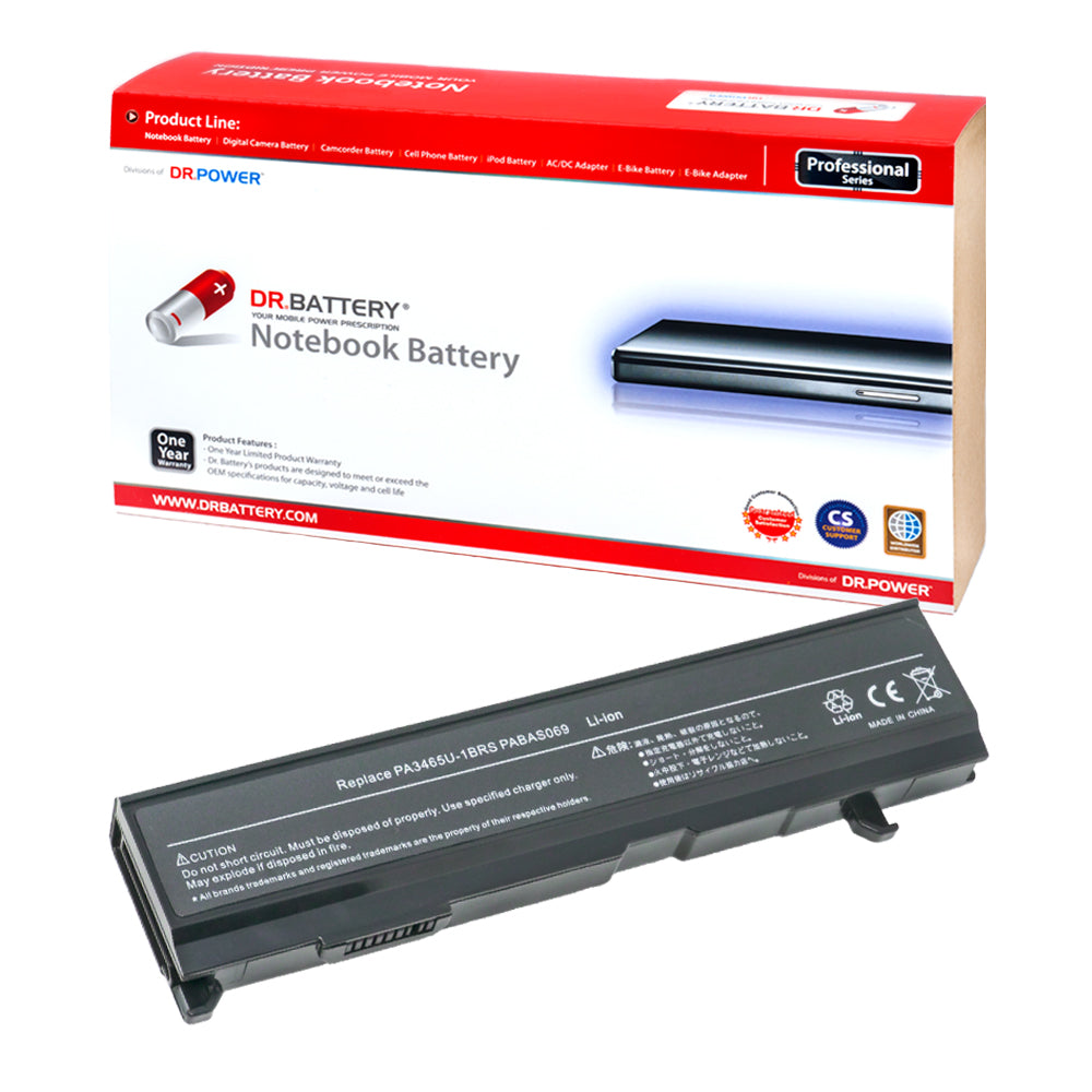 Toshiba Satellite M70 Series Satellite Pro M70 Series Laptop Battery PA3465U-1BRS PA3465U-1BAS PA3451U-1BRS PA3451U-1BAS PABAS069 [10.8V] Compatible Battery
