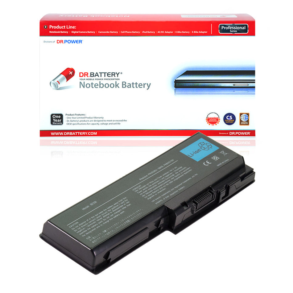 PA3537U-1BRS PA3537U-1BAS Battery for Toshiba Satellite L350 L350D L355 L355D P200 P200D P205 P205D X200 X205 Series Toshiba Equium L350 L350D P200 P300 Series Laptop PA3536U-1BRS PA3536U-1BAS PABAS100 PABAS101 [10.8V] Compatible Battery