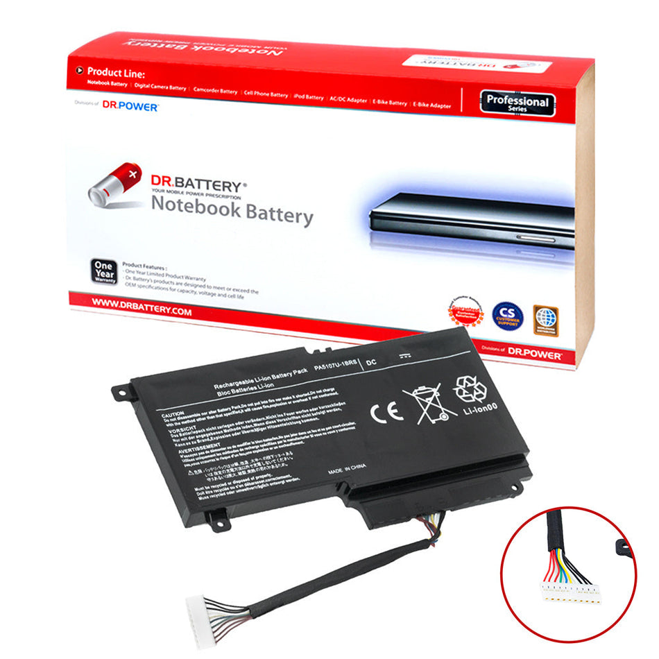 Toshiba Satellite P55 P55-A P55-B P55-C P55T-A P55T-B P55T-C P50 P50T P50T-A Series Laptop Battery PA5107U-1BRS PA5107U-1BAS [14.4V/14.8V] Compatible Battery