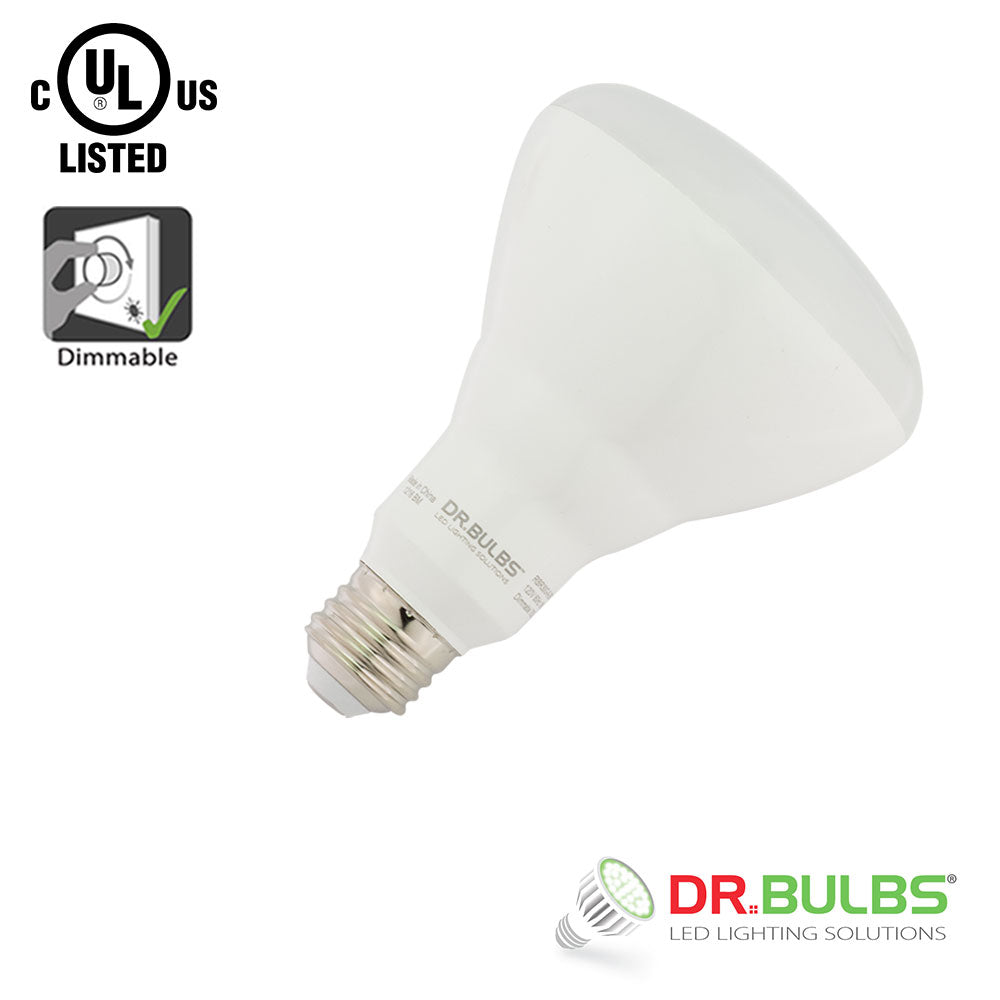 6 Pack Dr.Bulbs BR30 9W (Replace 65W Incandenscent) 4000K Cool White Dimmable LED Bulb