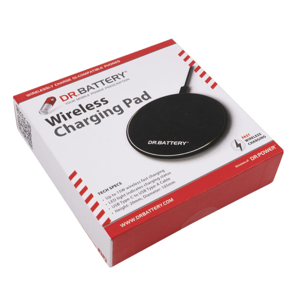 Dr. Battery 15W Fast Wireless Charging Pad  Compatible with Major Smartphone Brands