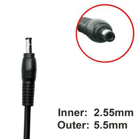 5.5 x 2.55mm 19V 120W AC Adapter – Universal Power Supply for Devices ≤ 120W