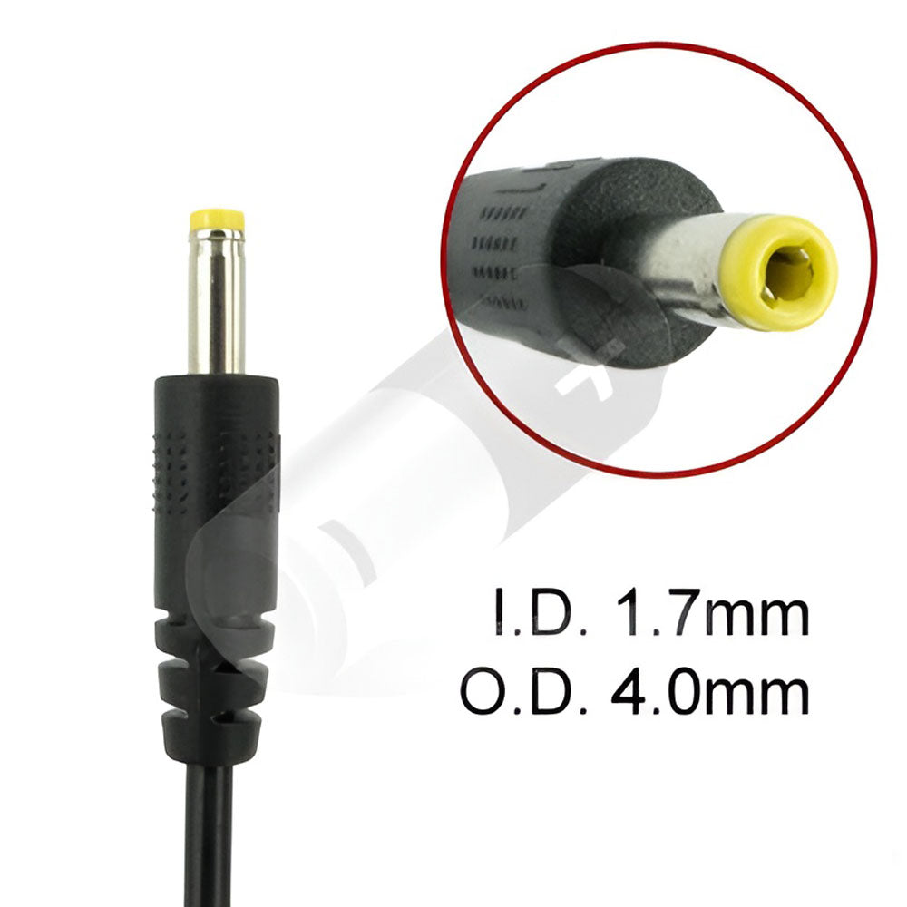 584540-001 Charger for HP Mini 110 210 1103 Compaq Mini CQ10 700EE Laptop AC Adapter Charger Power Cord (1.7 x 4.0mm) [19V 1.58A 40W] - Compatible Adapter