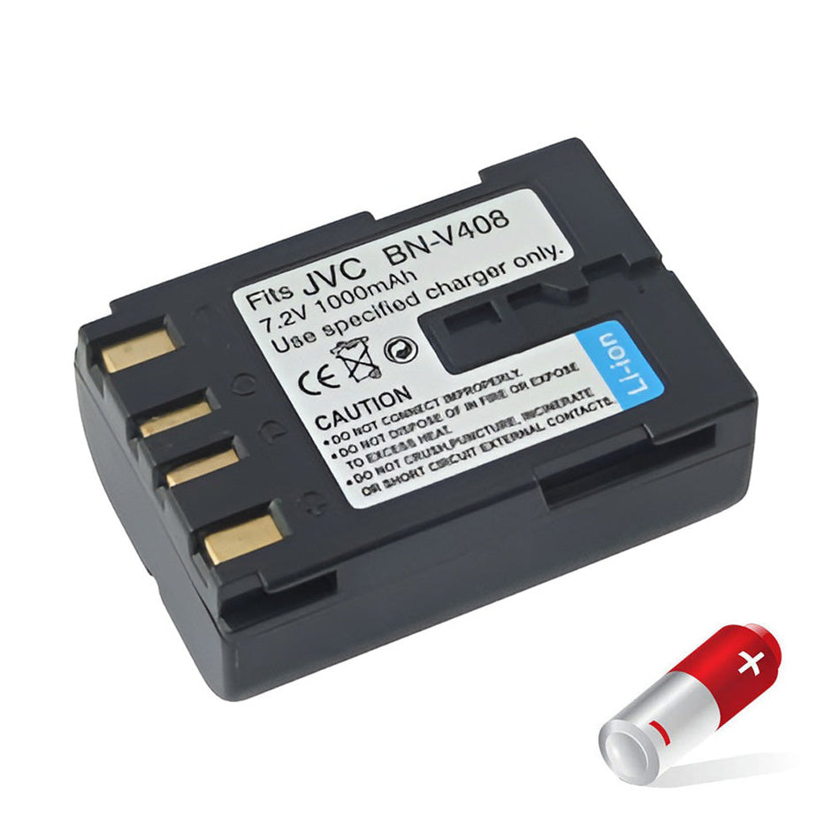 JVC BN-V416U Camcorder Battery for JVC GR-DVL100 DVL200 DVL300 DVL400 DVL500 DVL600 DVL700 DVL800 DVL900 GR-DZ7 GR-HD1 Camcorder [3.6V] Compatible Battery
