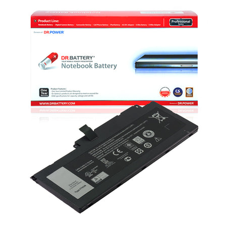 Dell P24E P36F Series Laptop Battery F7HVR 62VNH T2T3J Y1FGD G4YJM 89JW7 JR9TD 451-BBEO [14.8V] Compatible Battery