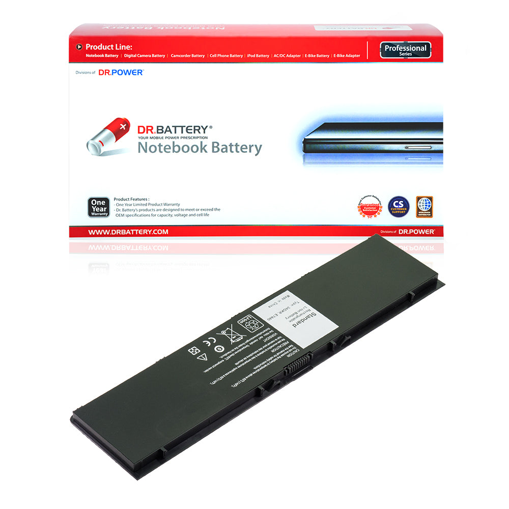 Dell Latitude E7440 E7450 34GKR 0D47W 3RNFD 451-BBFS 451-BBFT 451-BBFV 451-BBFY F38HT G0G2M G95J5 KR71X PFXCR T19VW [7.4V] Battery Replacement